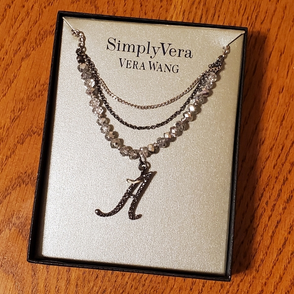 Simply Vera Vera Wang Layered "A" Necklace - Picture 3 of 15